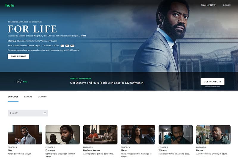 For Life streaming op Hulu