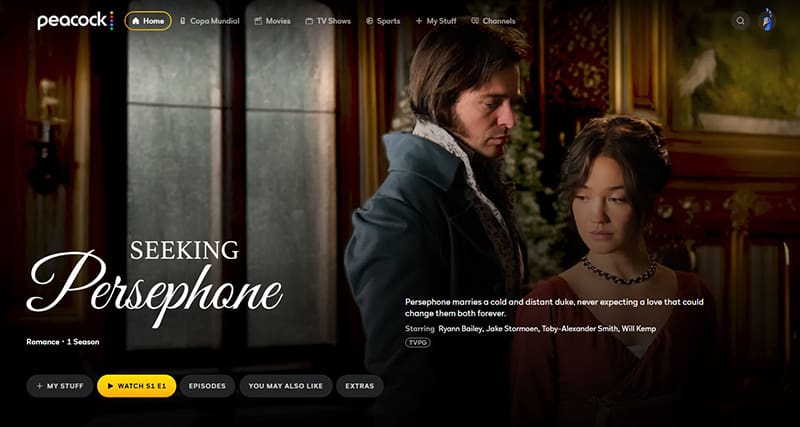 Seeking Persephone streaming op Peacock