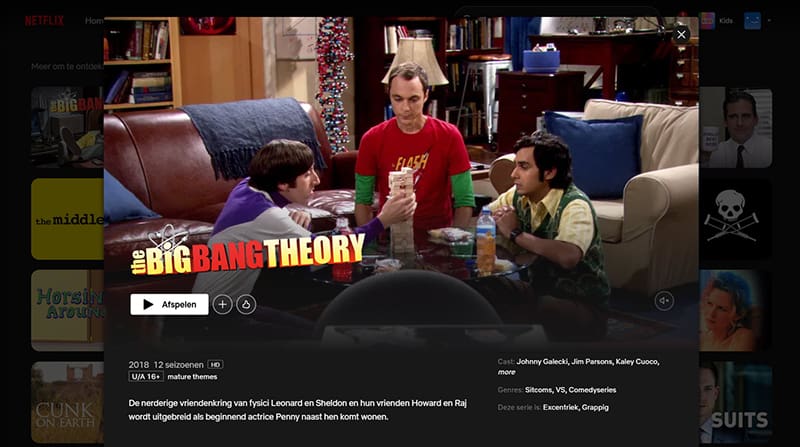 The Big Bang Theory op Netflix The Big Bang Theory streaming op Netflix